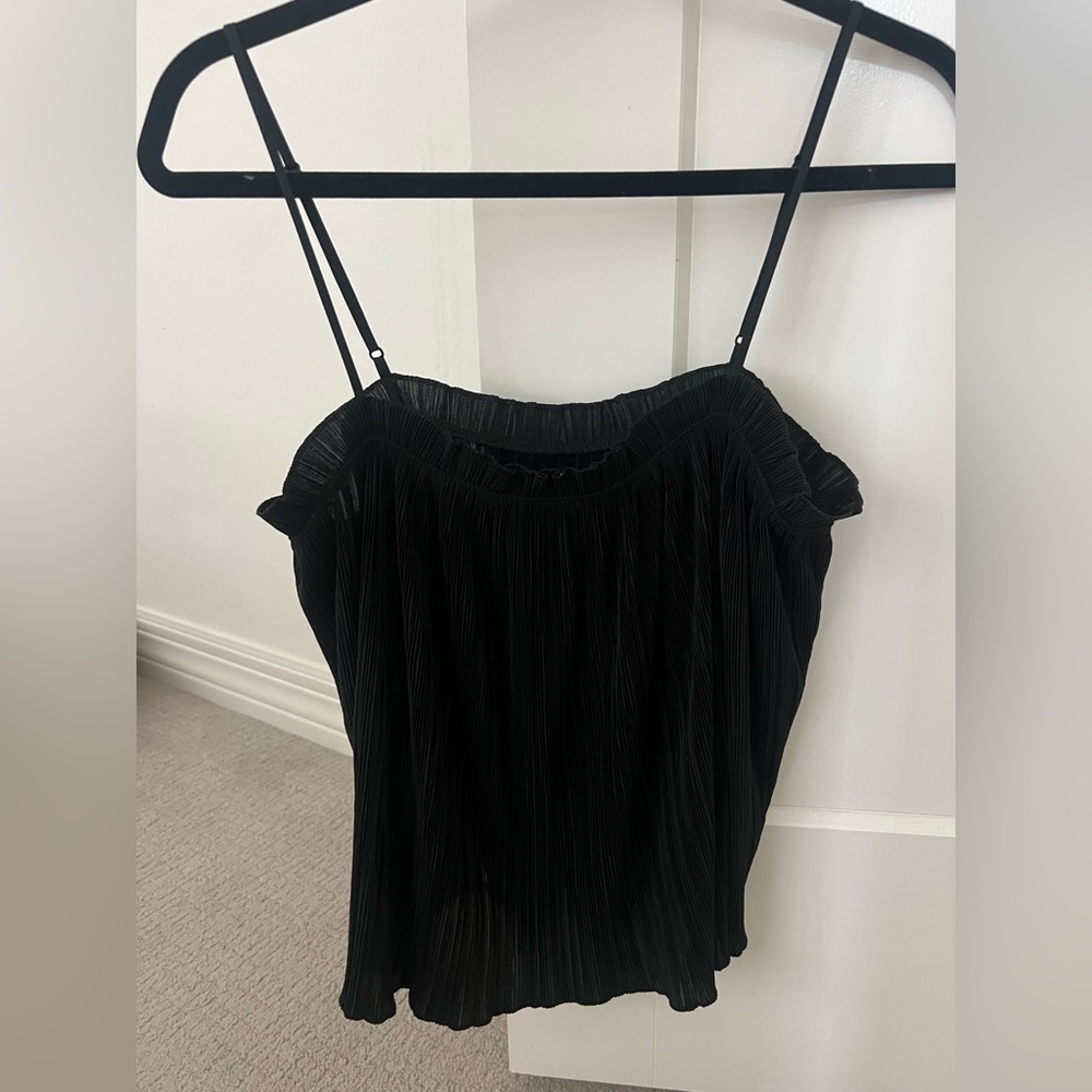 Madewell Black Textured Top